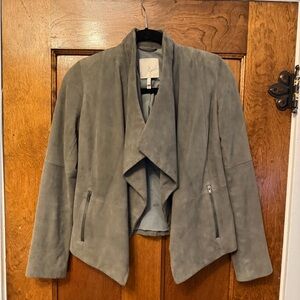 Joie Gray Suede Blazer